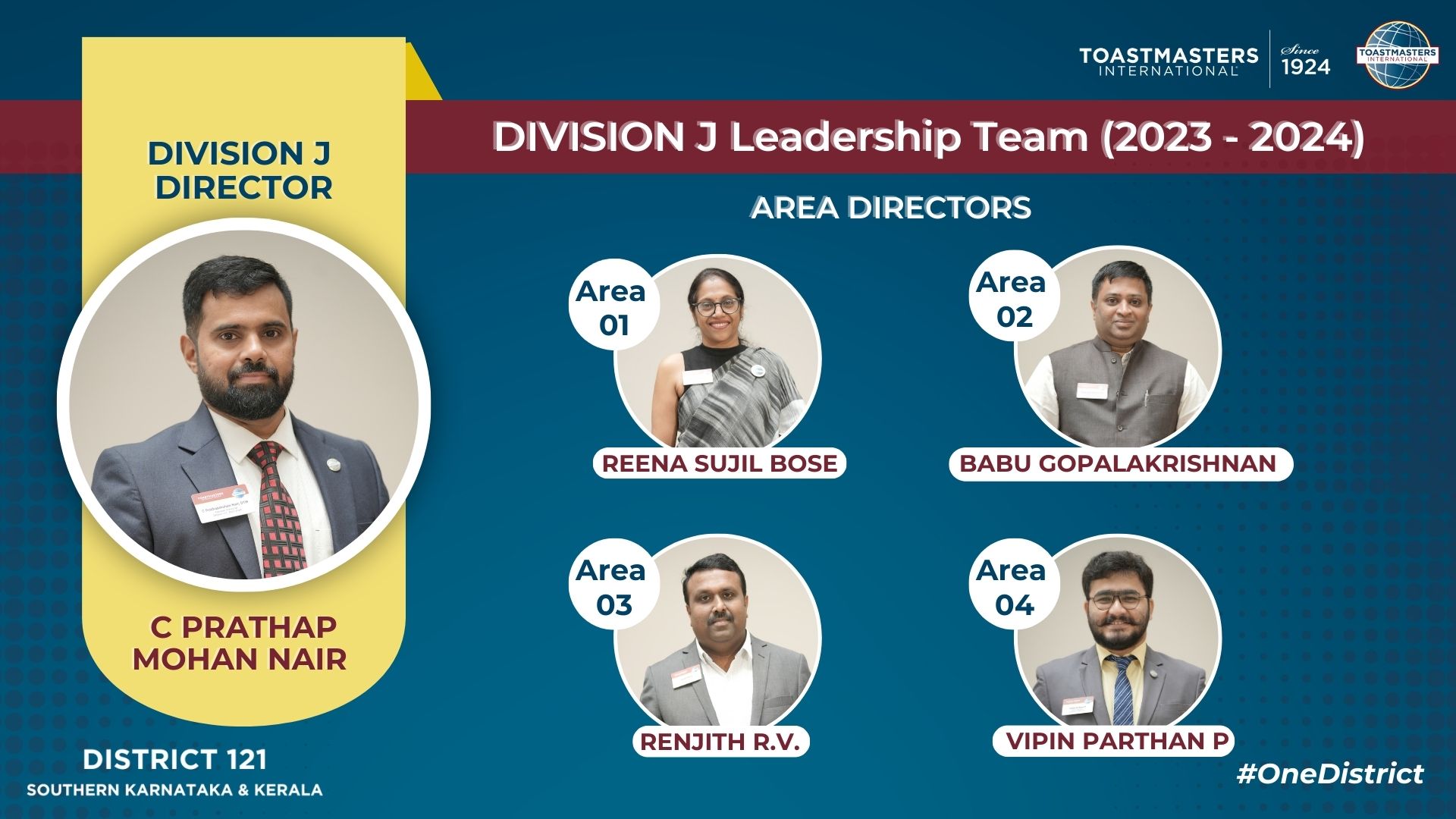 Division And Area Leadership – District 121 | Toastmasters International