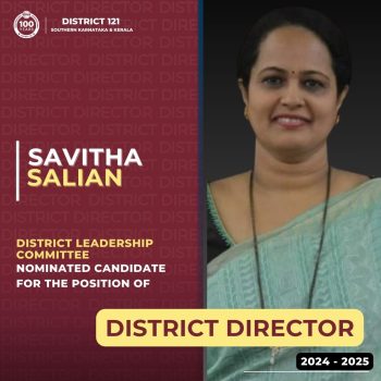 Candidate Information – Savitha Salian – District 121 | Toastmasters ...